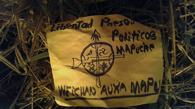 Pancartas Causa Mapuche