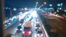 Obras de Autopista Santiago Lampa provoca tacos kilométricos en accesos a Quilicura