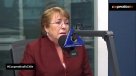 Bachelet tras dichos de director de Carabineros: Revisaremos todos los sistemas