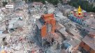 Dron registró la devastación que dejó el terremoto en el centro de Italia