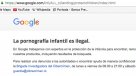 Google estableció alianza con la PDI para combatir la pornografía infantil