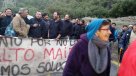 Vecinos de Los Maitenes protestaron contra Alto Maipo