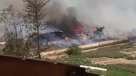 Las impresionantes imágenes del incendio en Vallenar
