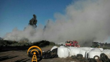 Incendio afectó a galpones de Hacienda El Roble en la Región del ... - Cooperativa.cl