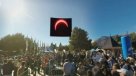 Más de mil personas llegaron a plaza de Coyhaique para presenciar el eclipse