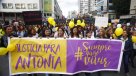 Suicidio de Antonia Garros marcó la marcha de mujeres en Concepción