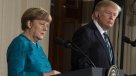 Trump y Merkel mostraron sus diferencias en un tenso y frío primer encuentro