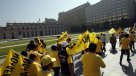 No+AFP realiza maratónica corrida alrededor de La Moneda