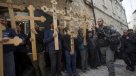 Bajo estrictas medidas de seguridad Jerusalén conmemoró el Viernes Santo
