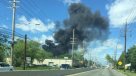 Caída de avión provocó incendio de edificios en New Jersey