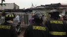 Incendio afectó a tres viviendas en Recoleta