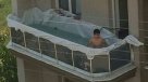 El fenómeno del niño que se hizo una piscina en su balcón