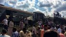 Al menos 36 muertos en un choque de trenes en el norte de Egipto