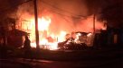 Incendio destruyó siete casas en Quinta Normal