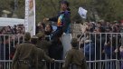 Manifestantes mapuche protestaron en la Parada Militar