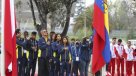 El izamiento de las banderas de los II Juegos Sudamericanos de la Juventud