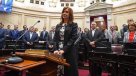 Ex presidenta argentina Cristina Fernández juró como senadora