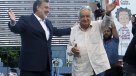 Mujica hizo su estreno junto a Guillier en cierre de campaña en Valparaíso