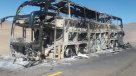 Bus que iba a Lima se incendió en las cercanías de San Pedro de Atacama