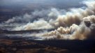 El gigantesco incendio forestal que se registra en Ercilla