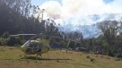 Intendencia de Los Ríos declaró alerta roja para Mariquina por incendio forestal