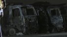 La quema de camiones en la provincia de Arauco