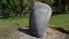 Sujetos vandalizaron piedra con carta de Pedro de Valdivia en cerro Santa Lucía