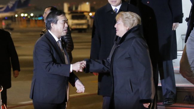  Bachelet llegó a Japón para último viaje internacional  