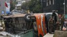 El impactante momento del accidente en Valparaíso