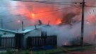 Incendio destruyó cuatro casas y un local en Puerto Montt