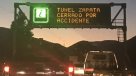 Ruta 68 confirmó apertura de túnel Zapata para esta mañana