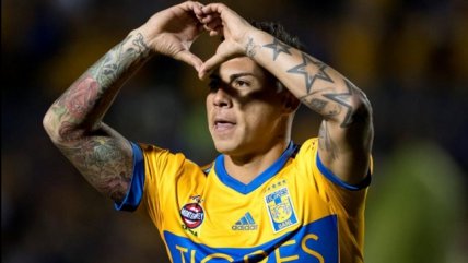 Eduardo Vargas volvió a anotar en México en igualdad de Tigres ante Cruz Azul