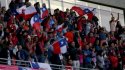 El himno nacional se escuchó fuerte en La Portada previo al choque de Chile ante Brasil