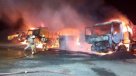Investigan ataque incendiario a 16 maquinarias en La Araucanía