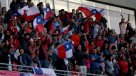 El himno nacional se escuchó fuerte en La Portada previo al choque de Chile ante Brasil