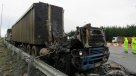 La quema de dos camiones en la provincia de Arauco