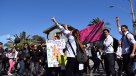 Trabajadores de Liceo Católico marchó por Copiapó en su tercer día de huelga