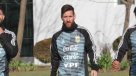 Lionel Messi se lució con una chilena en práctica de Argentina