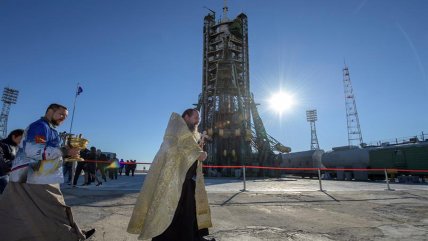   Bendicen el cohete Soyuz MS-10 en Kazajistán de cara a su lanzamiento 