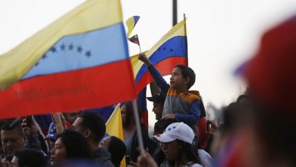  Venezolanos en Chile expresaron su apoyo a Juan Guaidó  