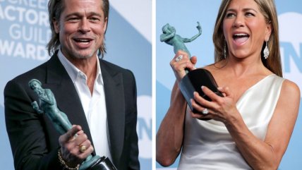  Brad Pitt y Jennifer Aniston acapararon protagonismo en los premios SAG  