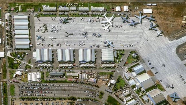   Satélite de Airbus tomó impresionante foto de la Fidae 2022 