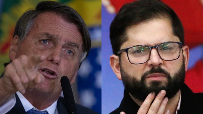   Bolsonaro arremetió contra los gobernantes de izquierda, incluido Boric 