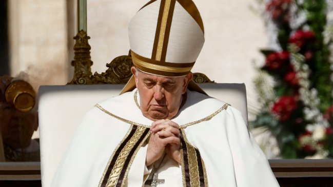  El papa rogó por la paz en Ucrania y Jerusalén en su mensaje de Pascua  