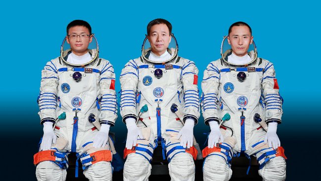   Los astronautas que China enviará a su estación espacial: un veterano y dos debutantes 