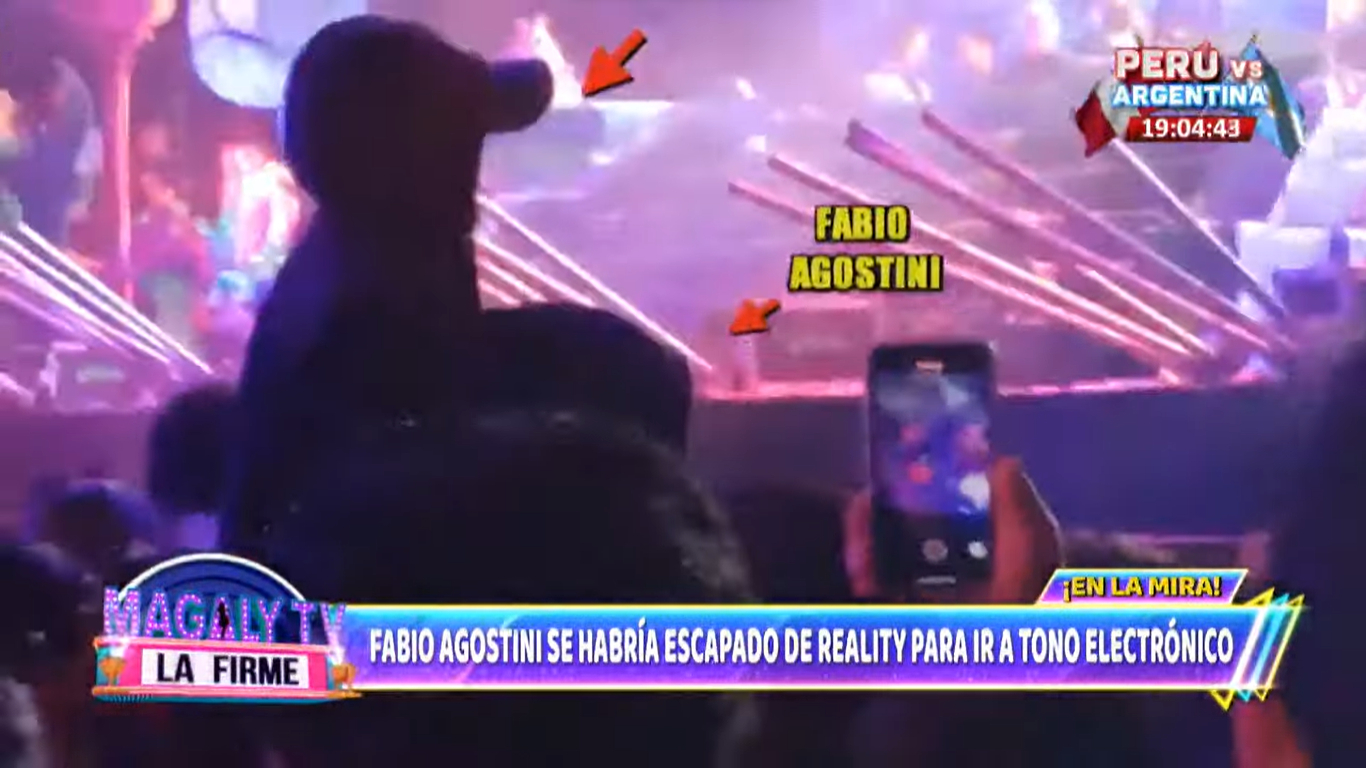 Miguelito y Fabio Agostini fueron vistos en una fiesta electrónica en Lima, Perú