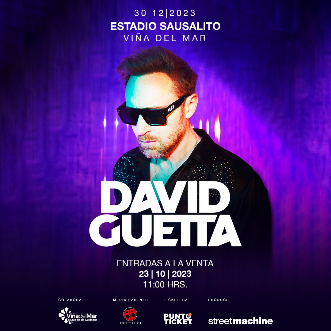 David Guetta vuelve a Chile para presentarse en Viña del Mar