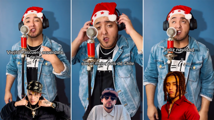  Éxito viral: La imitación navideña a cantantes urbanos  