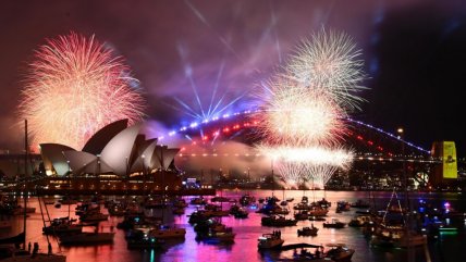   Australia ya inició festejos por llegada del Año Nuevo 