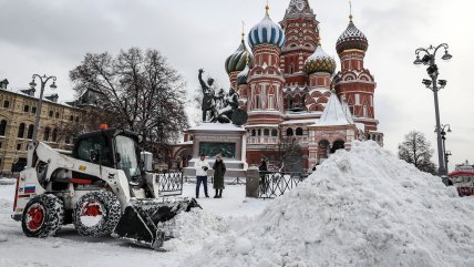  Hasta 26 grados bajo cero: abundante nieve cubre las calles de Moscú  